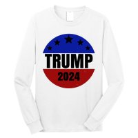 Trump 2024 Star Logo Long Sleeve Shirt