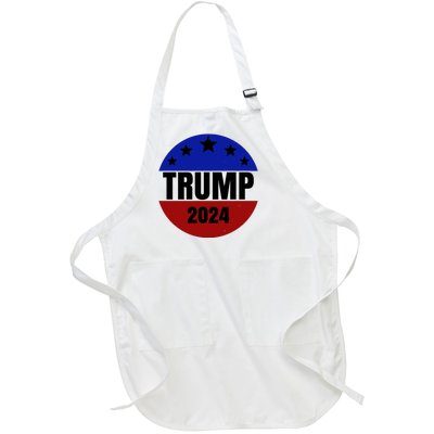 Trump 2024 Star Logo Full-Length Apron With Pockets