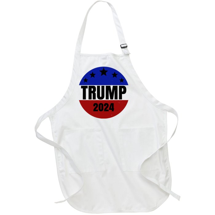 Trump 2024 Star Logo Full-Length Apron With Pockets