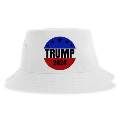 Trump 2024 Star Logo Sustainable Bucket Hat