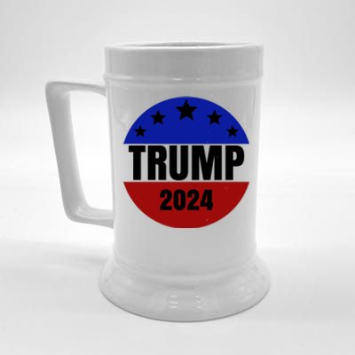 Trump 2024 Star Logo Beer Stein