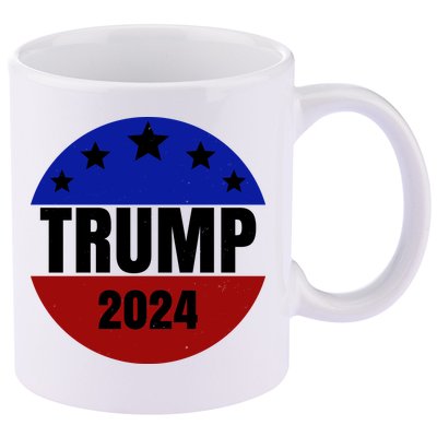 Trump 2024 Star Logo 11oz C Handle Ceramic Mug