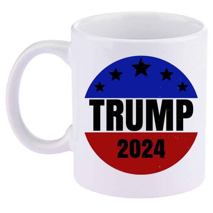 Trump 2024 Star Logo 11oz C Handle Ceramic Mug