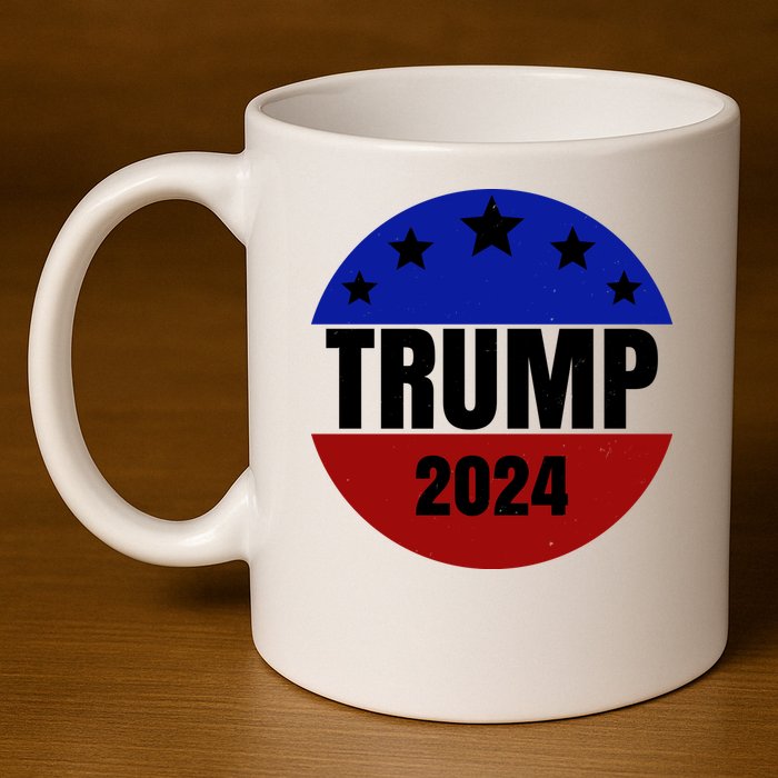 Trump 2024 Star Logo 11oz C Handle Ceramic Mug