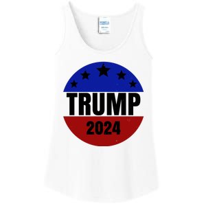 Trump 2024 Star Logo Ladies Essential Tank