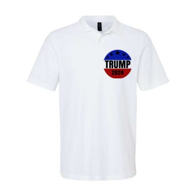 Trump 2024 Star Logo Softstyle Adult Sport Polo