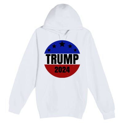 Trump 2024 Star Logo Premium Pullover Hoodie