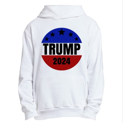 Trump 2024 Star Logo Urban Pullover Hoodie