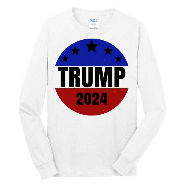 Trump 2024 Star Logo Tall Long Sleeve T-Shirt