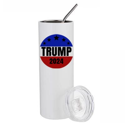 Trump 2024 Star Logo Stainless Steel Tumbler