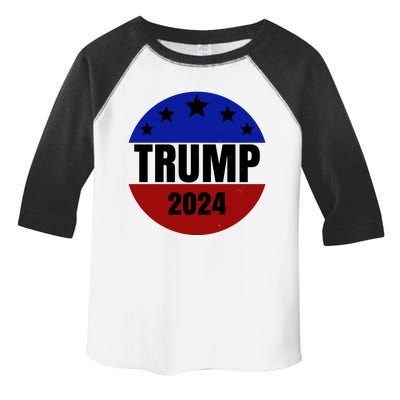 Trump 2024 Star Logo Toddler Fine Jersey T-Shirt