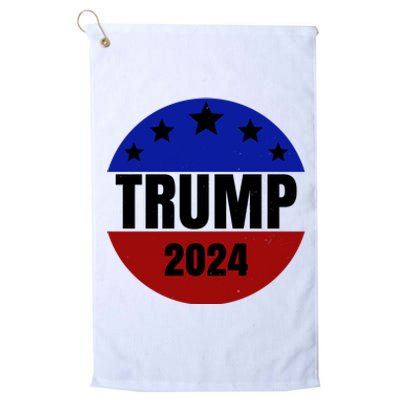 Trump 2024 Star Logo Platinum Collection Golf Towel