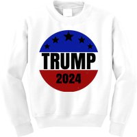 Trump 2024 Star Logo Kids Sweatshirt