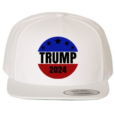 Trump 2024 Star Logo Wool Snapback Cap