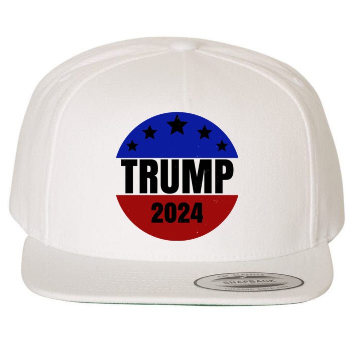 Trump 2024 Star Logo Wool Snapback Cap