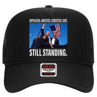 Trump 2024 Still Standing High Crown Mesh Back Trucker Hat