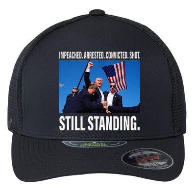 Trump 2024 Still Standing Flexfit Unipanel Trucker Cap