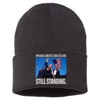 Trump 2024 Still Standing Sustainable Knit Beanie