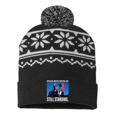 Trump 2024 Still Standing USA-Made Snowflake Beanie