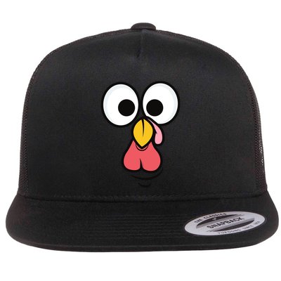 Thanksgiving 2019 Scary Turkey Face Gift Flatbill Hat