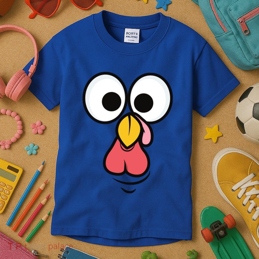 Thanksgiving 2019 Scary Turkey Face Gift Kids T-Shirt