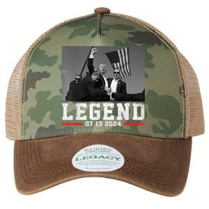 Trump 2024 Shooting President Legend Trump Rally Pa 2024 Legacy Tie Dye Trucker Hat