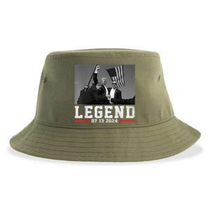 Trump 2024 Shooting President Legend Trump Rally Pa 2024 Sustainable Bucket Hat