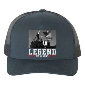 Trump 2024 Shooting President Legend Trump Rally Pa 2024 Yupoong Adult 5-Panel Trucker Hat