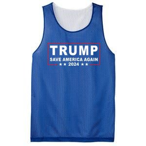 Trump 2024 Save America Again Trump Return 2024 Meaningful Gift Mesh Reversible Basketball Jersey Tank