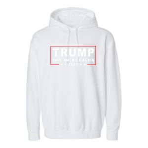 Trump 2024 Save America Again Trump Return 2024 Meaningful Gift Garment-Dyed Fleece Hoodie