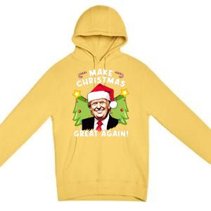 Trump 2024 Santa Hat Make Christmas Great Again Gift Premium Pullover Hoodie