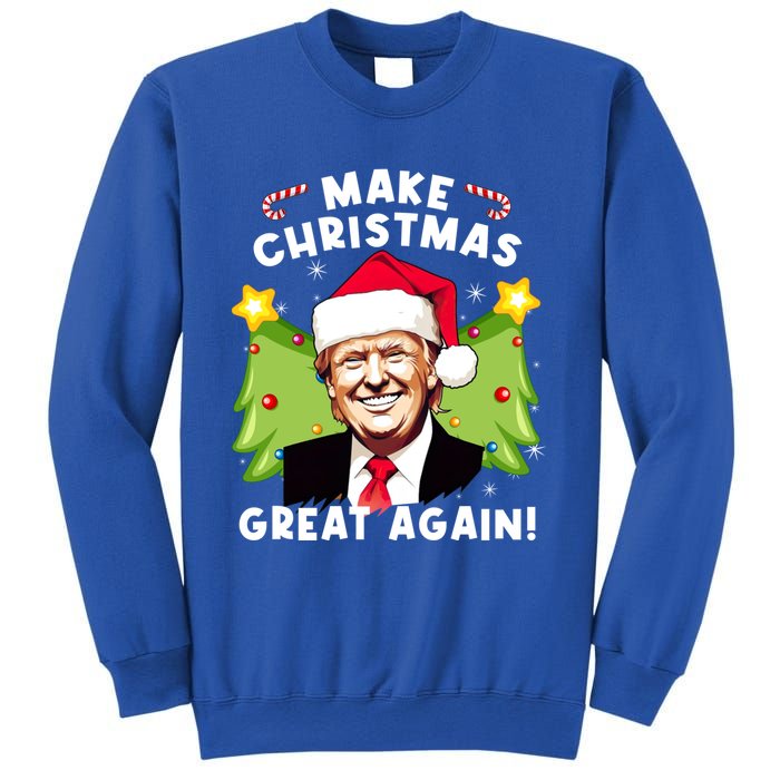 Trump 2024 Santa Hat Make Christmas Great Again Gift Sweatshirt