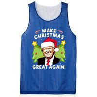 Trump 2024 Santa Hat Make Christmas Great Again Gift Mesh Reversible Basketball Jersey Tank