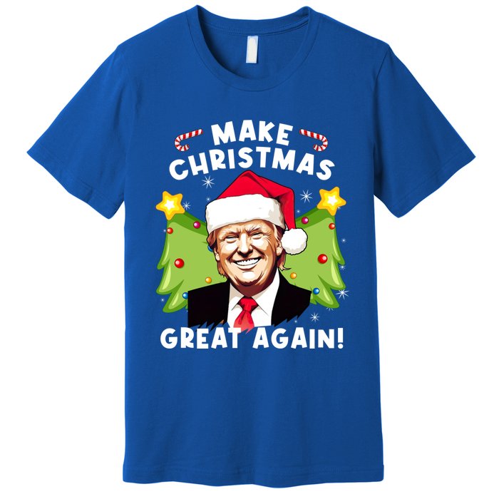 Trump 2024 Santa Hat Make Christmas Great Again Gift Premium T-Shirt