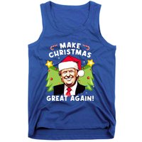 Trump 2024 Santa Hat Make Christmas Great Again Gift Tank Top