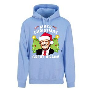 Trump 2024 Santa Hat Make Christmas Great Again Gift Unisex Surf Hoodie