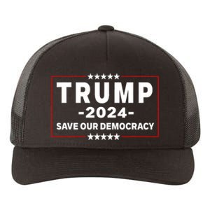 Trump 2024 Save Our Democracy Voting Political Design Yupoong Adult 5-Panel Trucker Hat