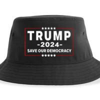 Trump 2024 Save Our Democracy Voting Political Design Sustainable Bucket Hat