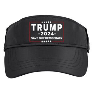 Trump 2024 Save Our Democracy Voting Political Design Adult Drive Performance Visor