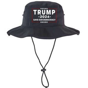 Trump 2024 Save Our Democracy Voting Political Design Legacy Cool Fit Booney Bucket Hat