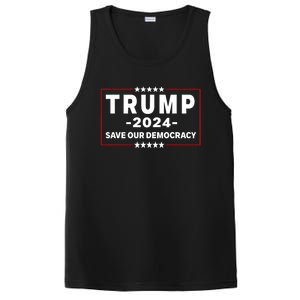 Trump 2024 Save Our Democracy Voting Political Design PosiCharge Competitor Tank