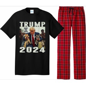 Trump 2024 Save The Cats Saying Debate Gift Pajama Set