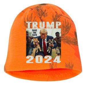 Trump 2024 Save The Cats Saying Debate Gift Kati - Camo Knit Beanie