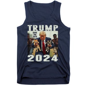 Trump 2024 Save The Cats Saying Debate Gift Tank Top