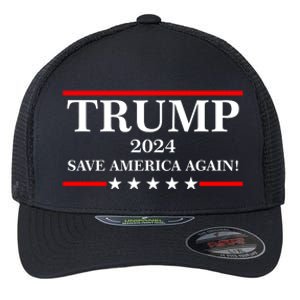 Trump 2024 Save America Again USA President Vote Flexfit Unipanel Trucker Cap