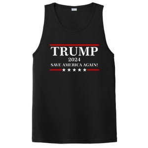 Trump 2024 Save America Again USA President Vote PosiCharge Competitor Tank