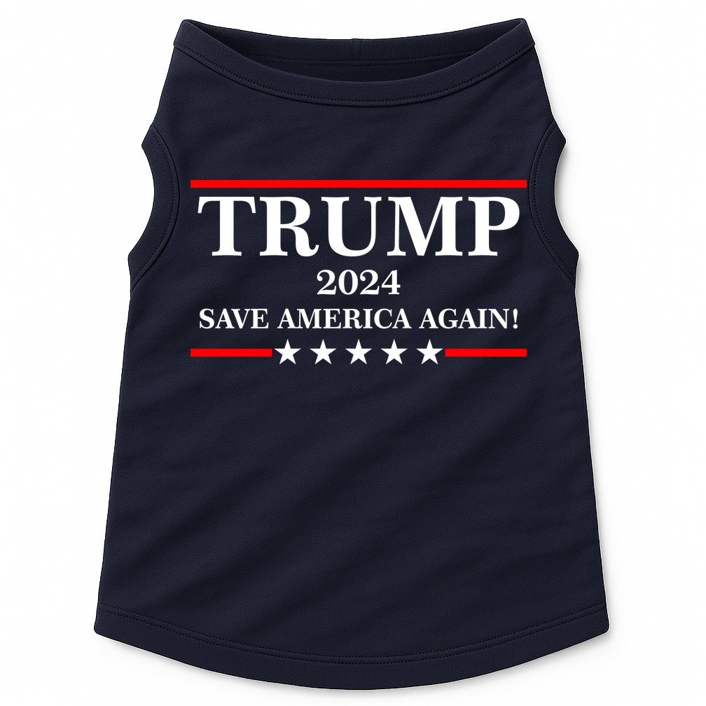 Trump 2024 Save America Again USA President Vote Doggie Tank