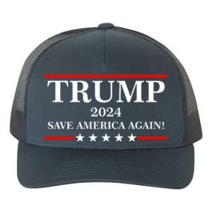 Trump 2024 Save America Again USA President Vote Yupoong Adult 5-Panel Trucker Hat