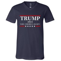 Trump 2024 Save America Again USA President Vote V-Neck T-Shirt