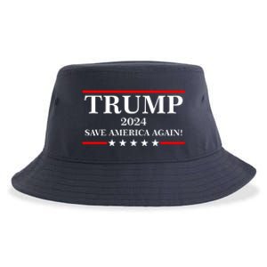 Trump 2024 Save America Again USA President Vote Sustainable Bucket Hat